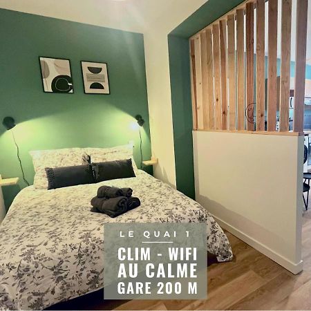 Le Quai 1 - Spacieux Studio Neuf Calme - Clim - Wifi - Gare A 200M Αζάν Εξωτερικό φωτογραφία